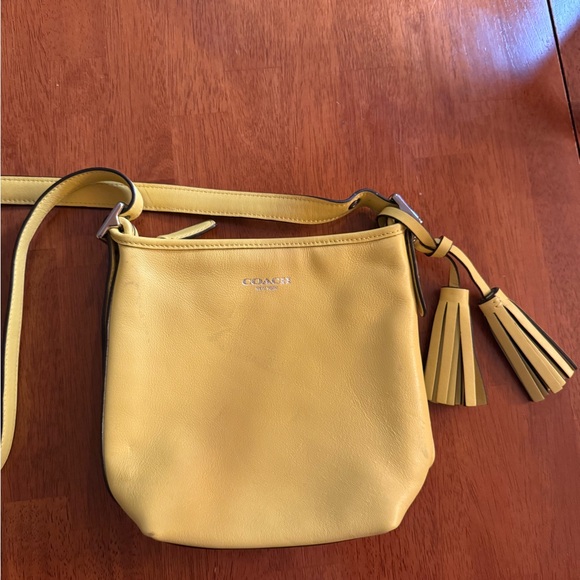 Coach Handbags - Coach Legacy Mini Duffle Crossbody Bag in Lemon Yellow